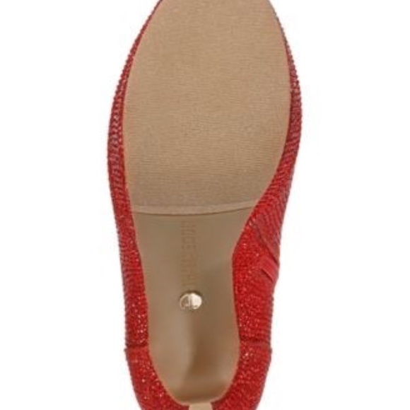 Thalia Sodi Women's Chiara Platform Dress Booties Red Lurex Glitter Ankle Boots - Picture 4 of 7